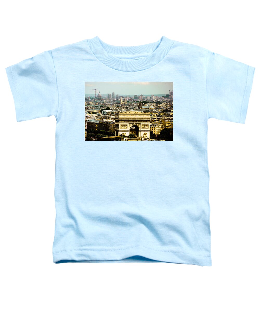 Paris Toddler T-Shirt featuring the photograph L'arc de triumph by Patrick Kain