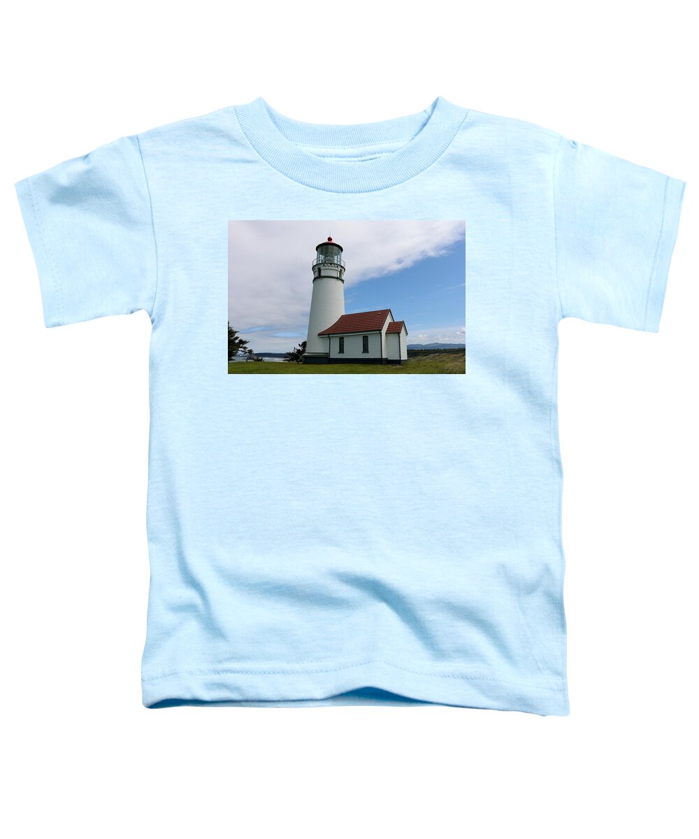 Oregon Toddler T-Shirt featuring the photograph Lighthouse - 2 by Christy Pooschke