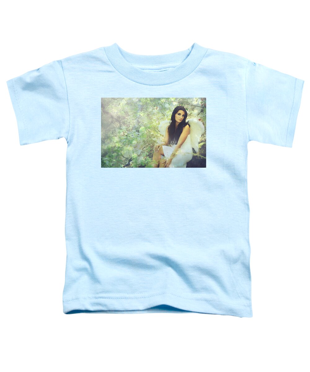 Angel Toddler T-Shirt featuring the photograph Lightness by Laurie Search