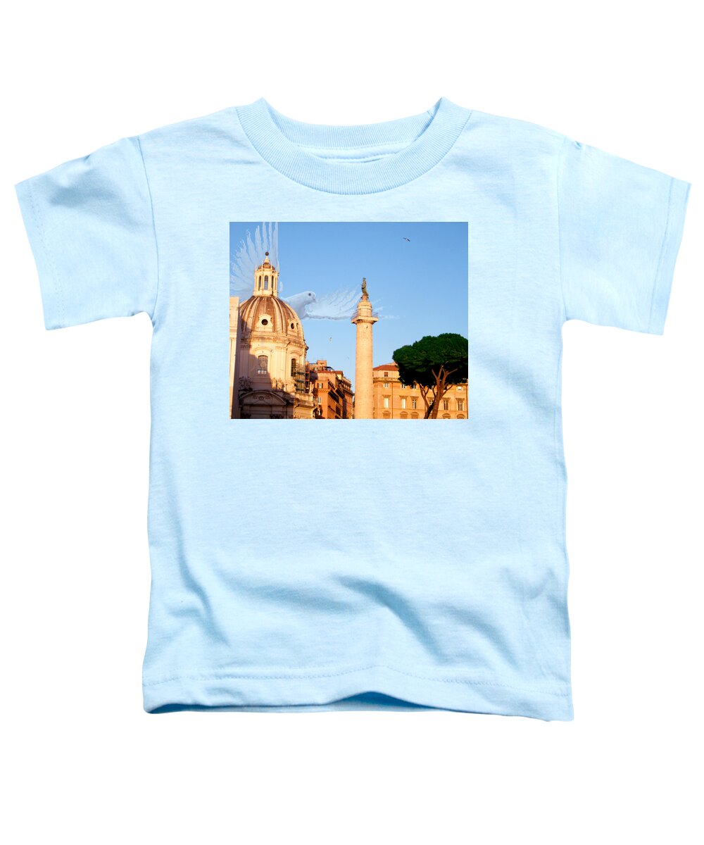 Rome Toddler T-Shirt featuring the photograph Looking Skyward 2 by Melinda Dare Benfield