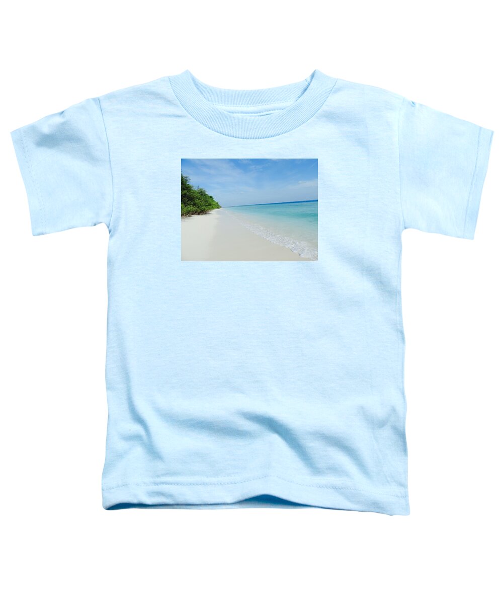 Maldives Toddler T-Shirt featuring the photograph Maldives Shores by Tiffany Marchbanks