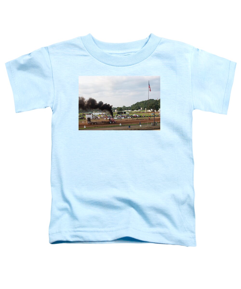 Tractor Pull Toddler T-Shirt featuring the photograph Marietta Tractor Pull by Holden The Moment