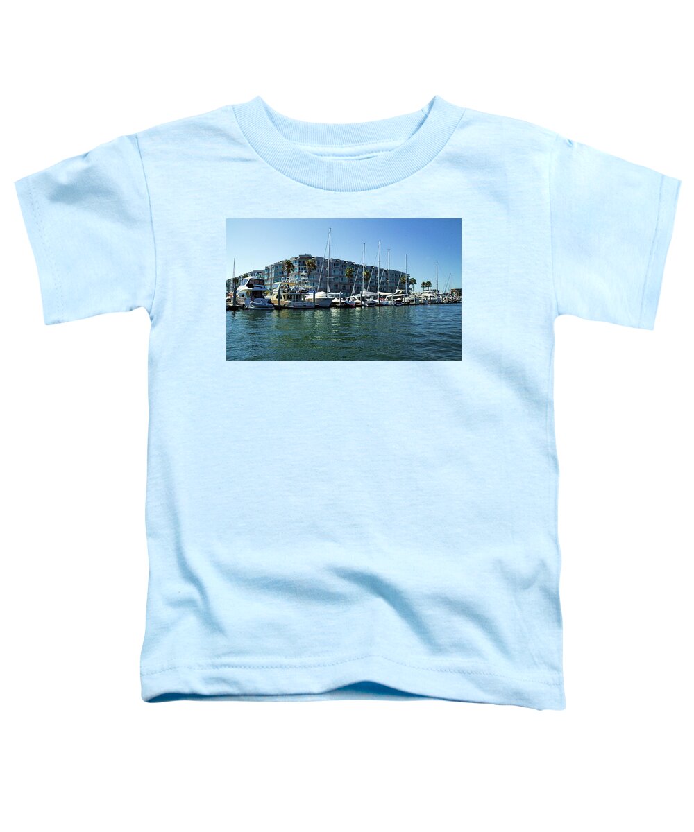Marina Toddler T-Shirt featuring the photograph Marina Del Rey California 3 by Karl Rose
