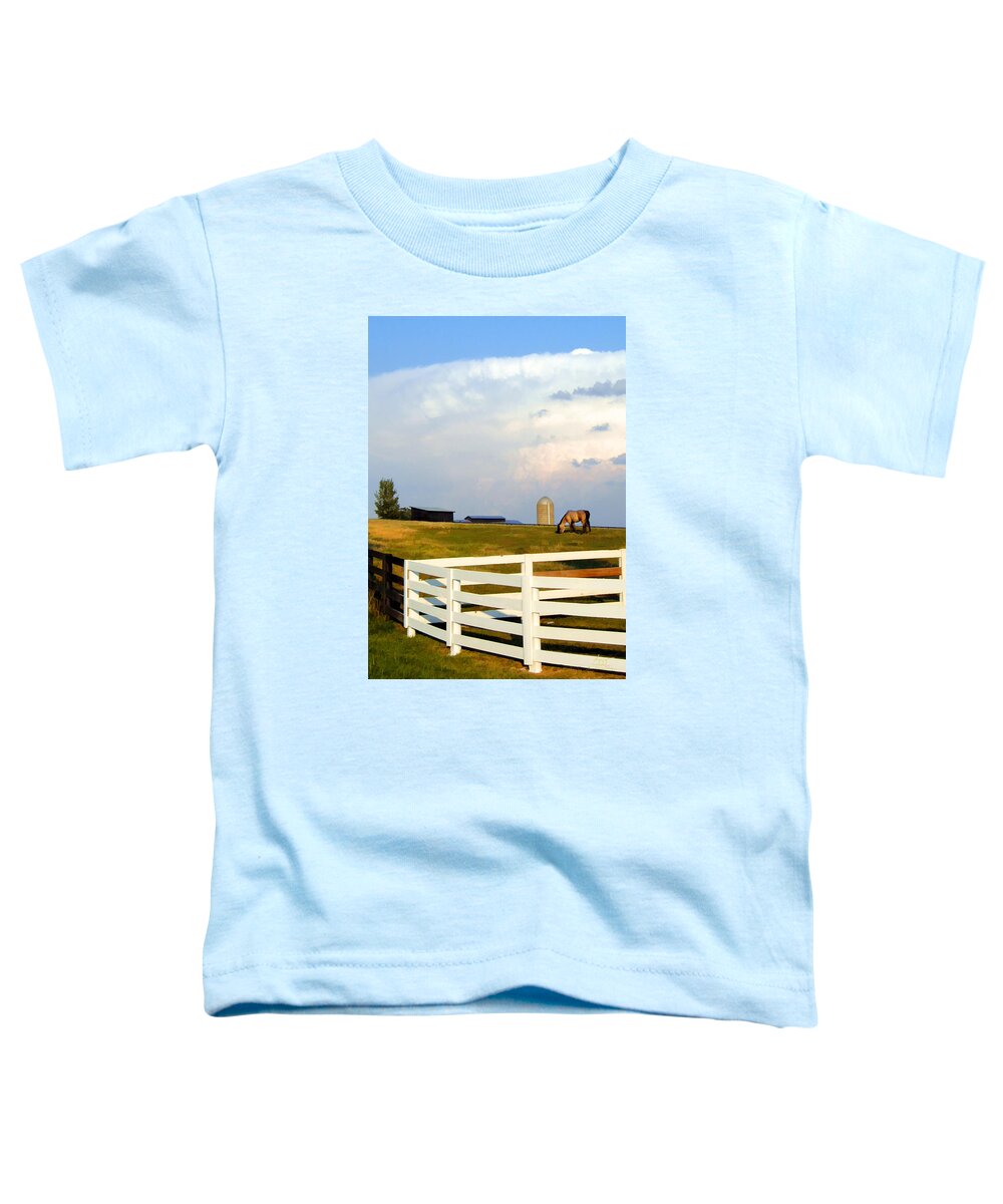 Landscape Toddler T-Shirt featuring the photograph McRay's Sky by Sam Davis Johnson