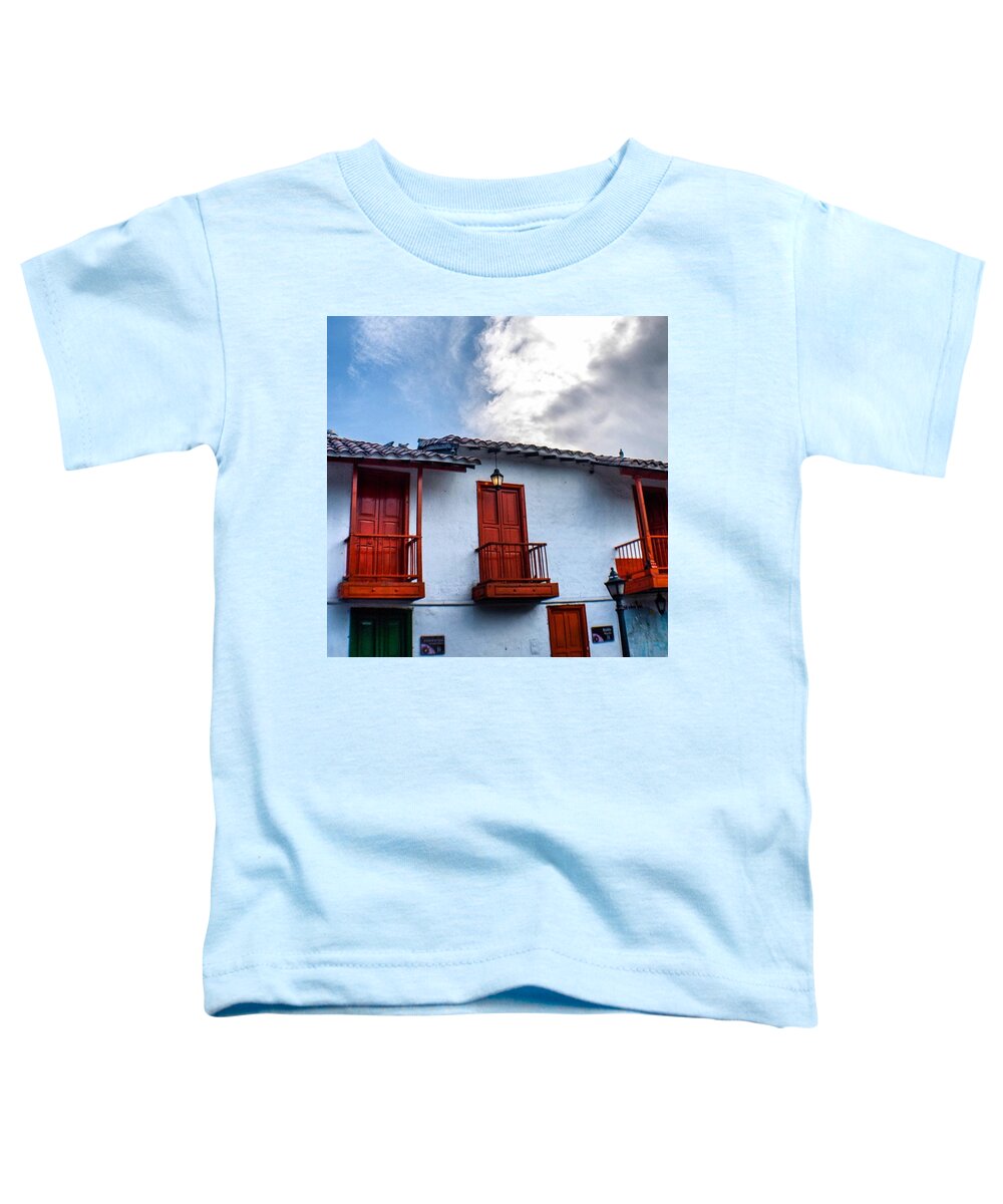 Blue Toddler T-Shirt featuring the photograph Medellin, Colombia. I Miss South by Aleck Cartwright