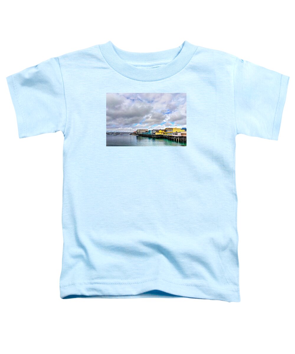 Monterey Toddler T-Shirt featuring the photograph Monterey Wharf by Derek Dean