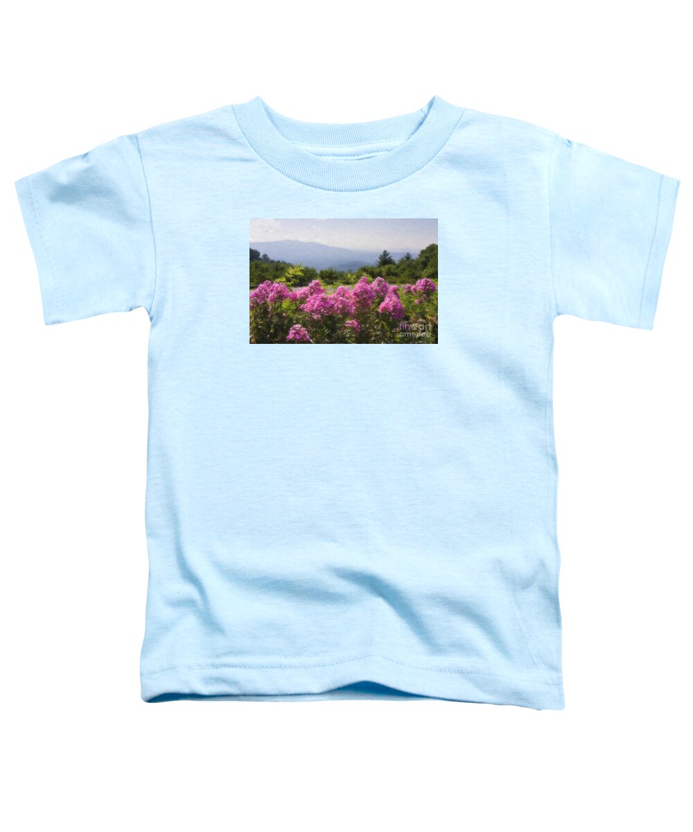Mountain Toddler T-Shirt featuring the digital art Mountain Scene by Jill Lang