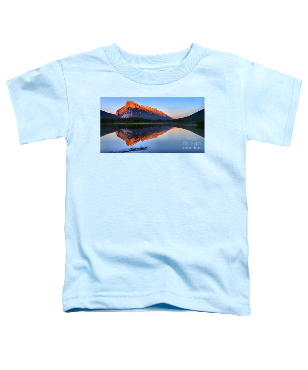 Mt Rundle Toddler T-Shirt featuring the photograph Mt Rundle Sunset by Adam Jewell