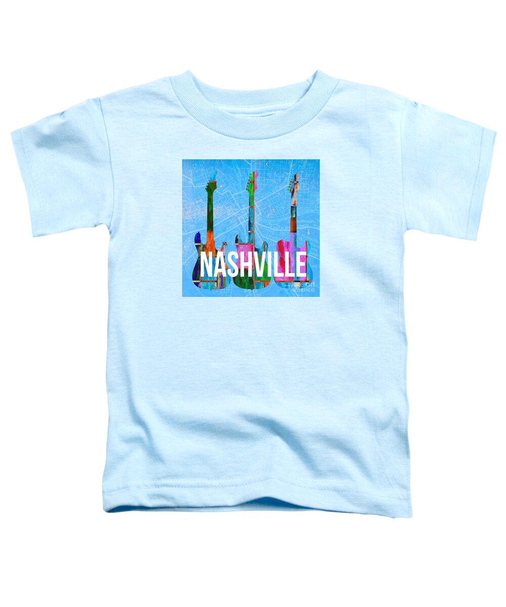 Nashville Toddler T-Shirt featuring the photograph Nashville Guitars Music Scene by Edward Fielding