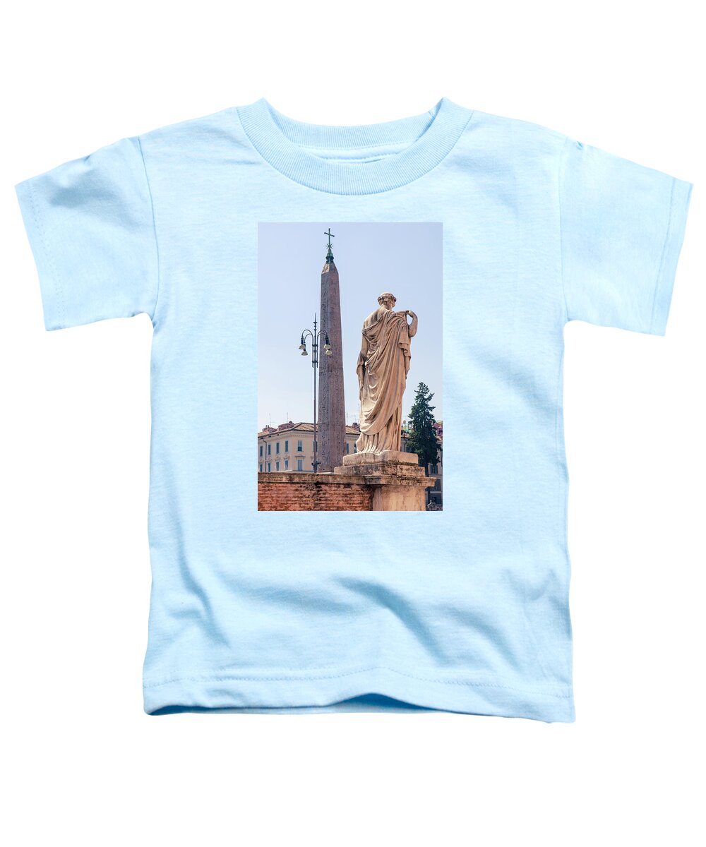 Obelisk Toddler T-Shirt featuring the photograph Obelisk in Rome by AM FineArtPrints