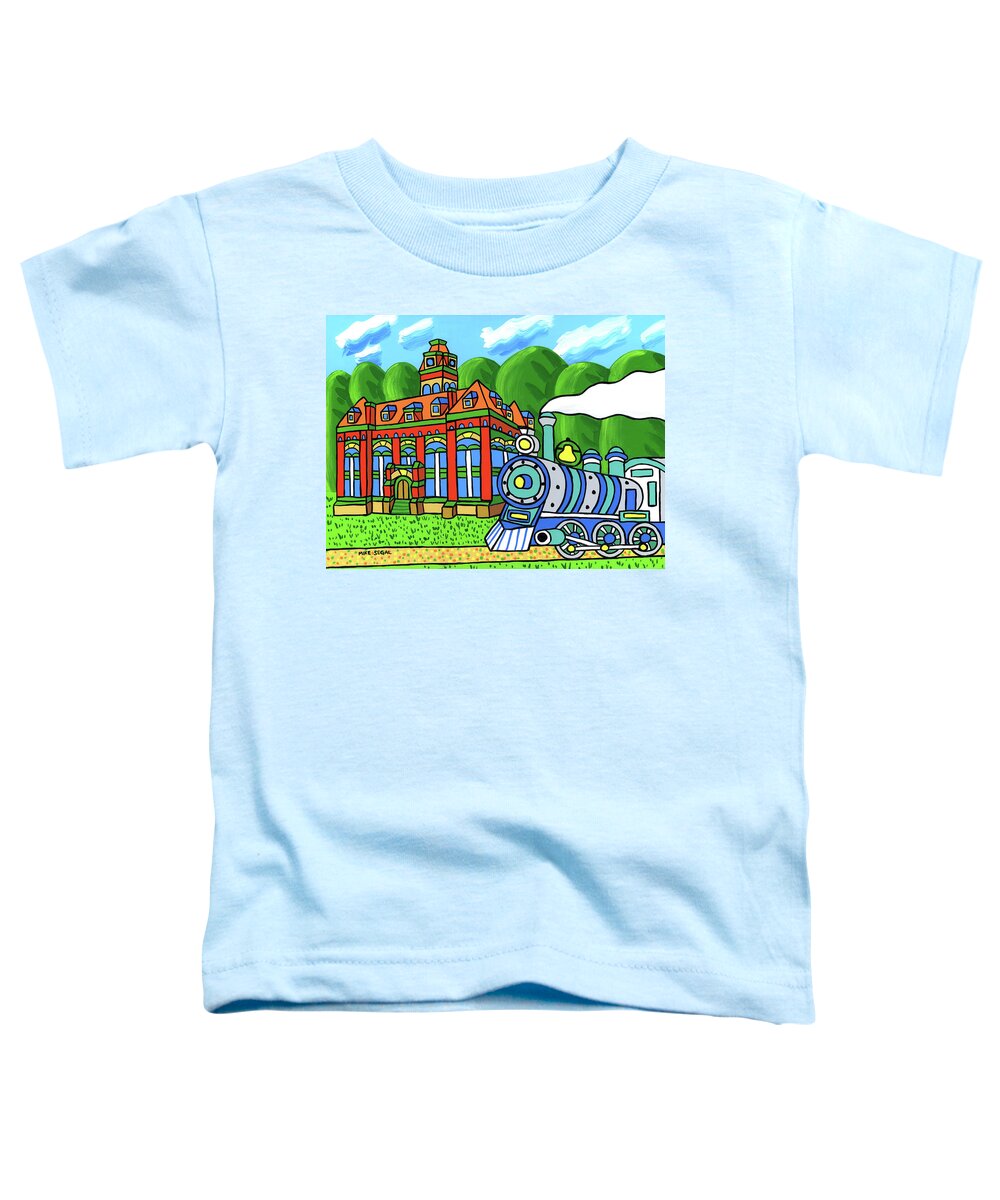 Courthouse Toddler T-Shirt featuring the painting Old Alachua County Courthouse by Mike Segal