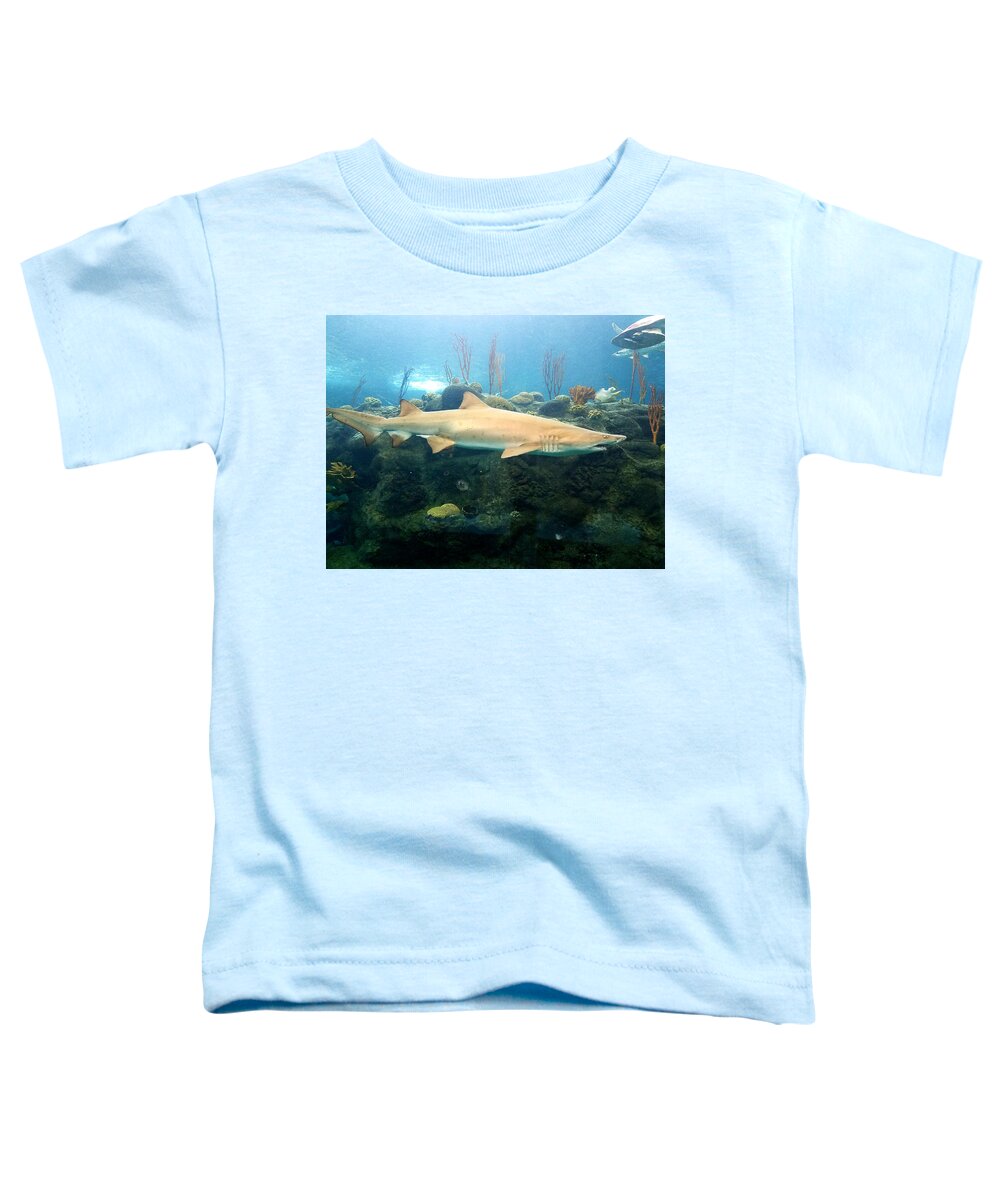 Shark Toddler T-Shirt featuring the photograph On The Prowl by Rick Redman
