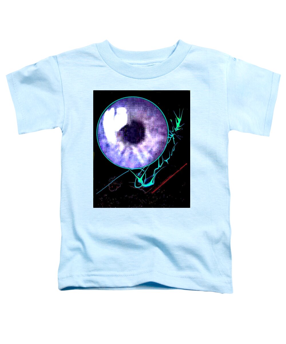 Photos' Abstract' Art' Toddler T-Shirt featuring the digital art Oxygene Part 1 by The Lovelock experience