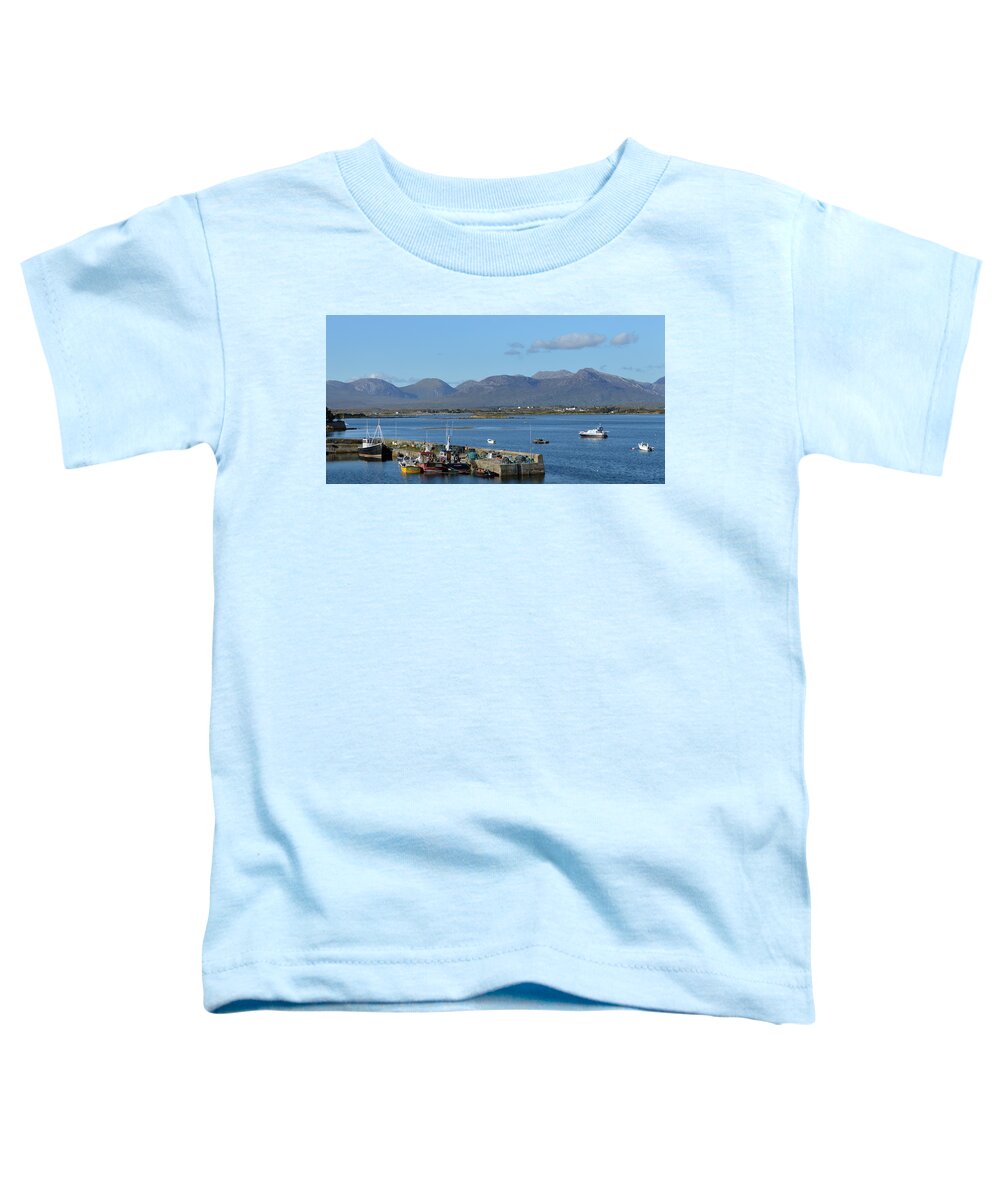 Ireland Toddler T-Shirt featuring the photograph Panoramic View Roundstone Harbour by Terence Davis