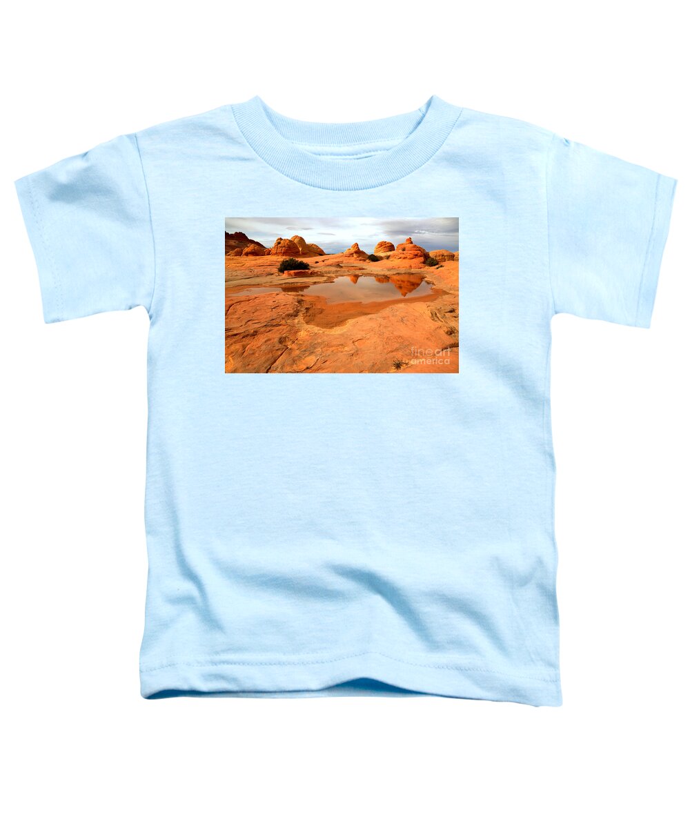 Coyote Buttes Toddler T-Shirt featuring the photograph Paria Desert Reflections by Adam Jewell