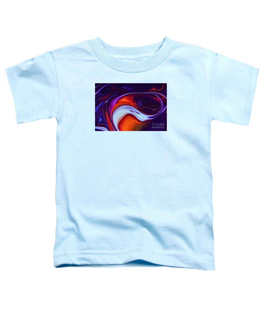 Abstract Toddler T-Shirt featuring the painting Passing By by Patti Schulze