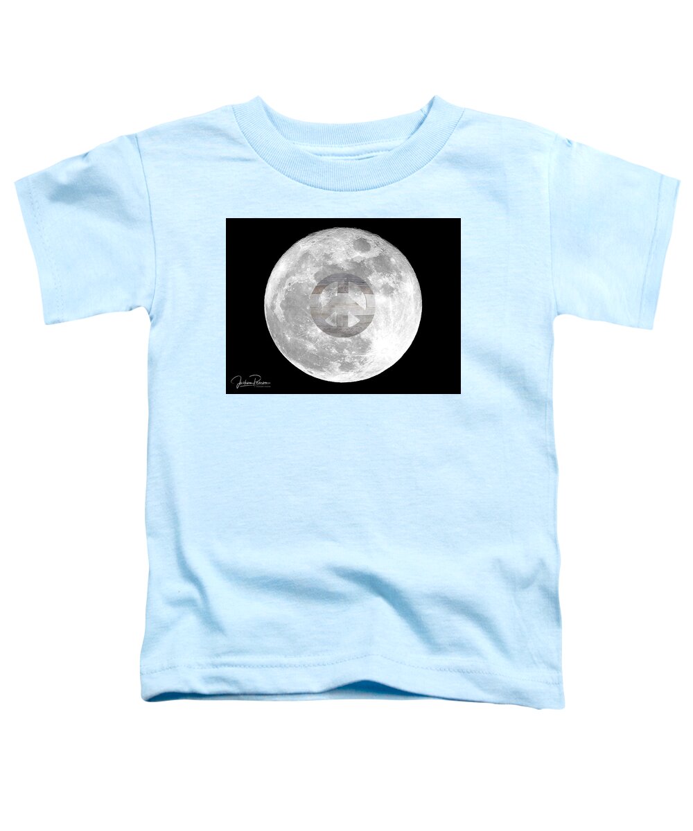 Peace Toddler T-Shirt featuring the photograph Peace Moon by Jackson Pearson