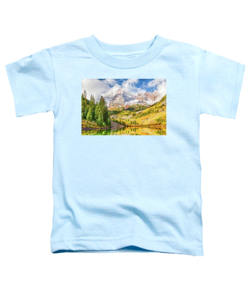 Colorado Toddler T-Shirt featuring the photograph Peak Colors by Eric Glaser