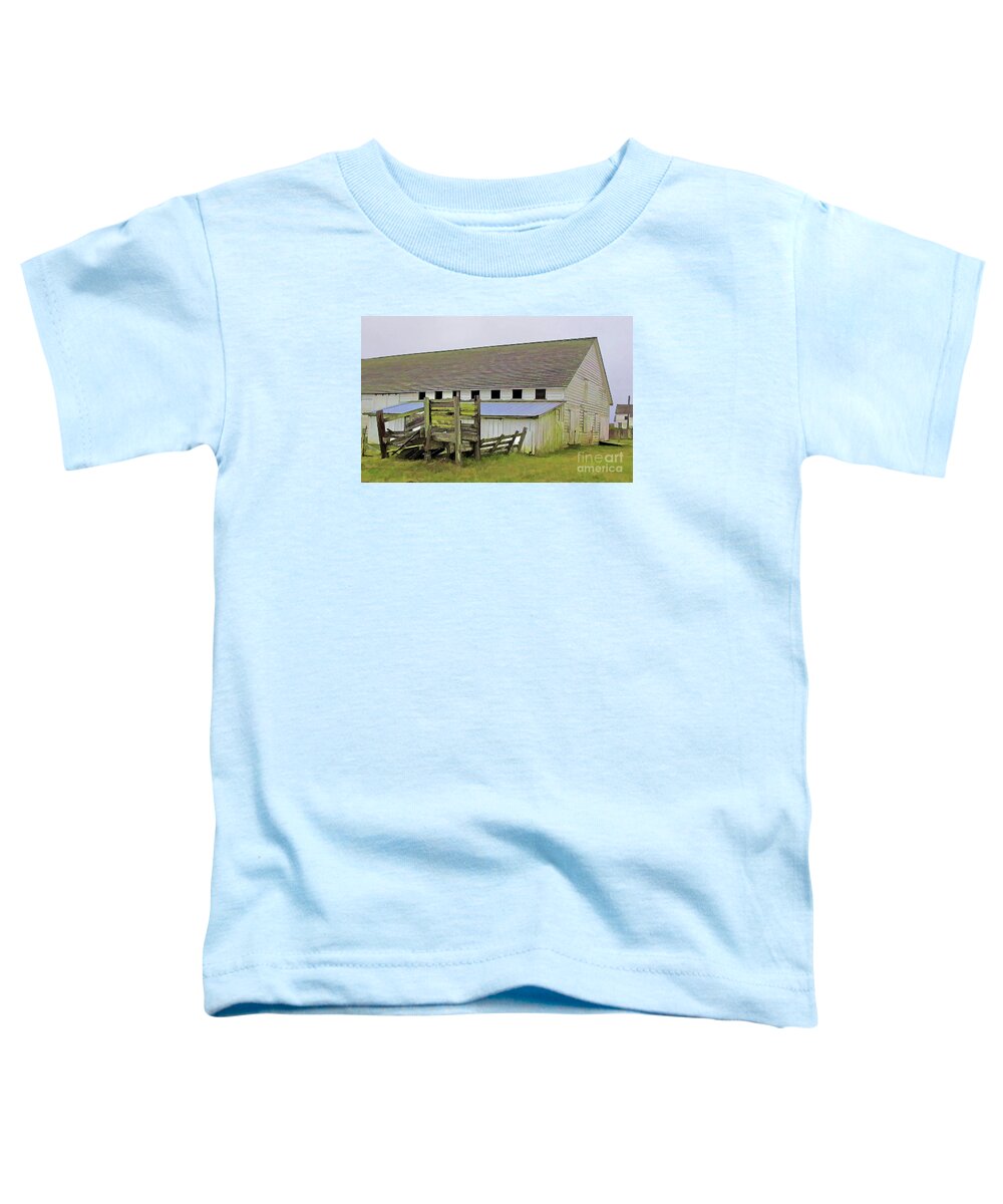 Barn Toddler T-Shirt featuring the photograph Pierce Pt. Ranch Barn by Joyce Creswell