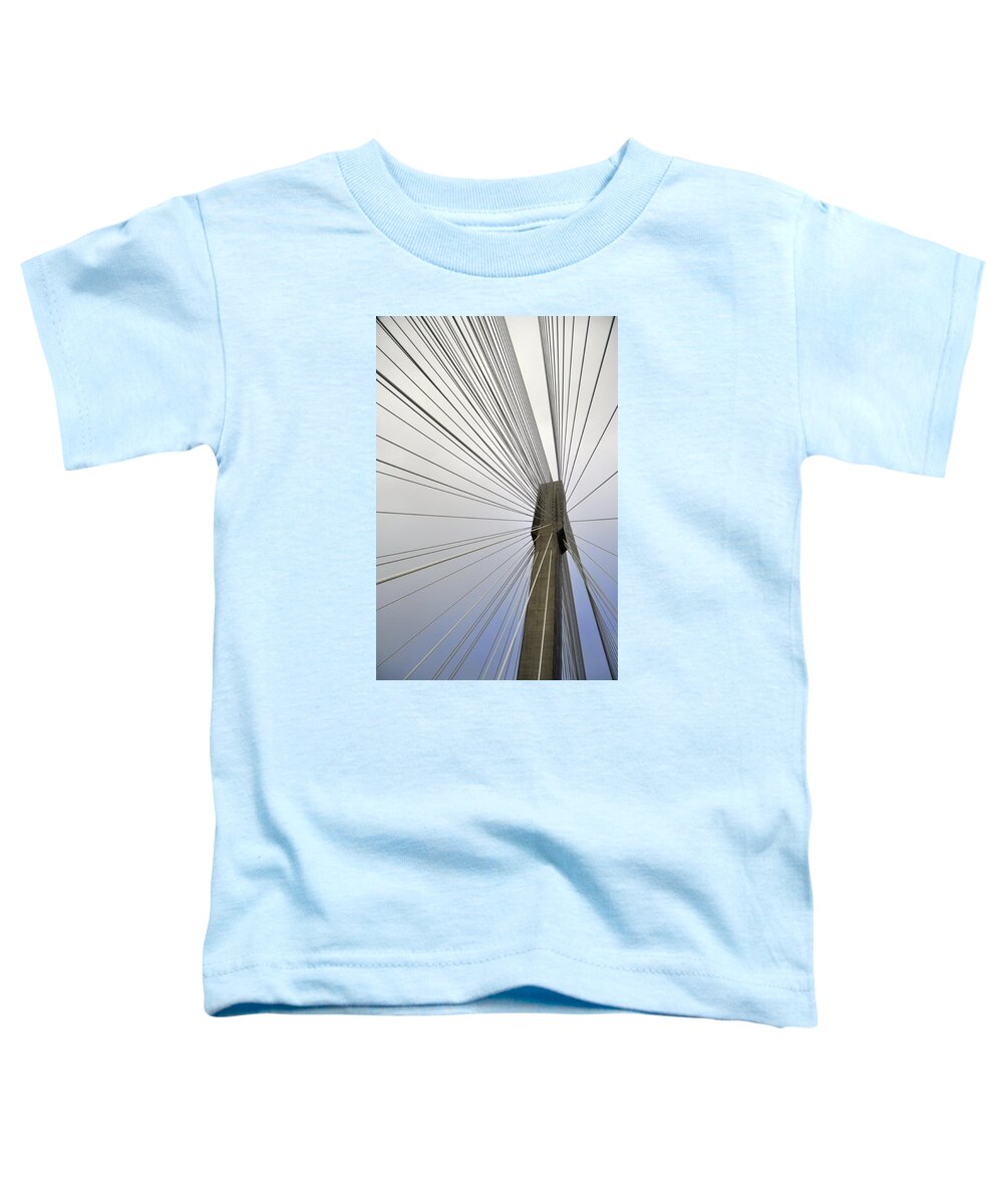 Pacific Northwest Toddler T-Shirt featuring the photograph Port Mann Bridge by Pelo Blanco Photo
