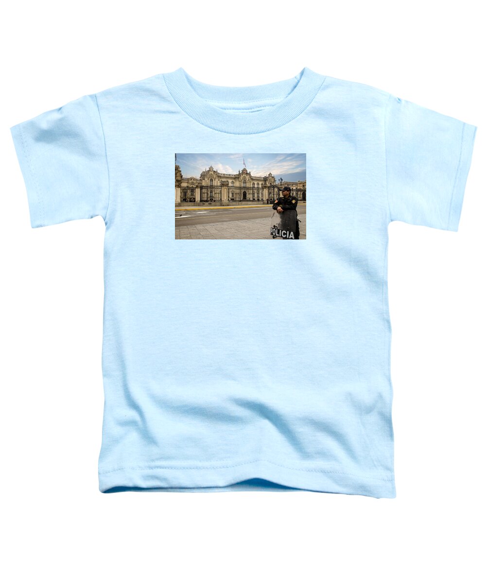 Lima Toddler T-Shirt featuring the photograph Presidential Palace in Lima by Kathryn McBride