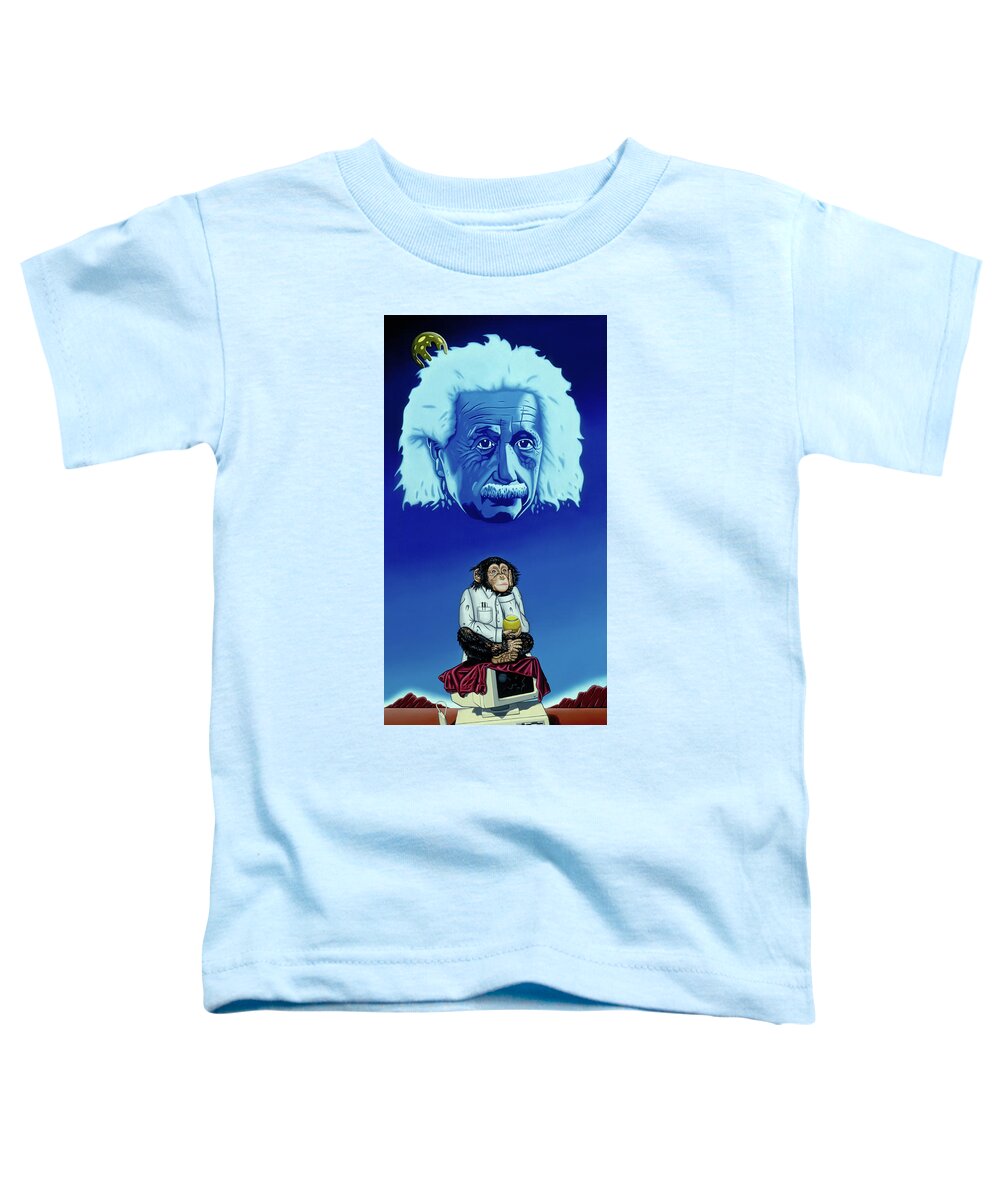  Toddler T-Shirt featuring the painting Primitive Daydream by Paxton Mobley