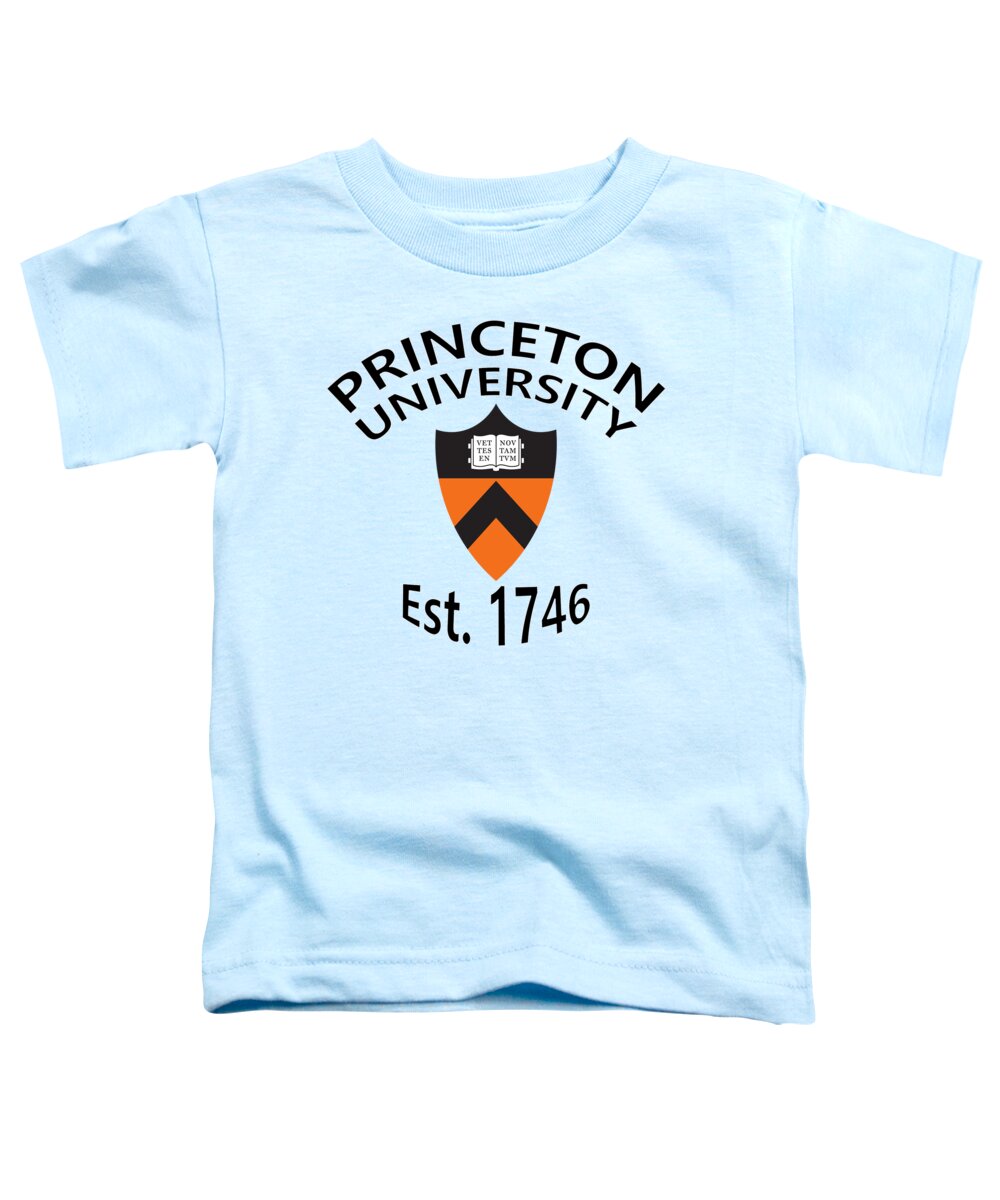 Princeton University Toddler T-Shirt featuring the digital art Princeton University Est 1746 by Movie Poster Prints