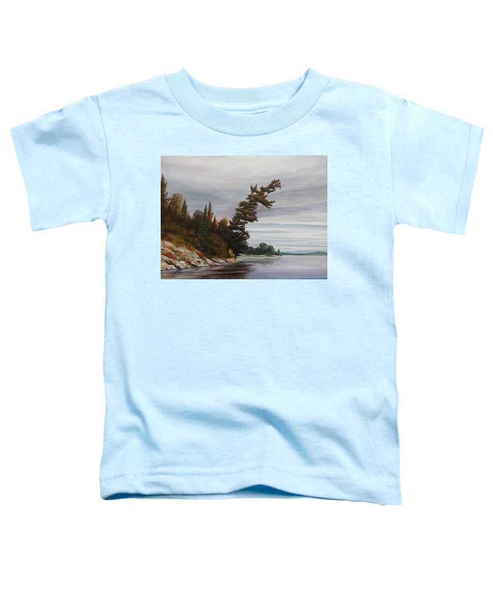 Landscape Toddler T-Shirt featuring the painting Ptarmigan Bay by Ruth Kamenev