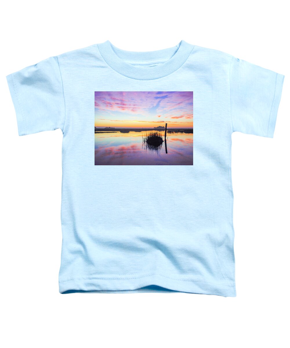 Beautiful Toddler T-Shirt featuring the photograph Puff The Magic Dragon - Sunrise Sunset Photo Art by Jo Ann Tomaselli