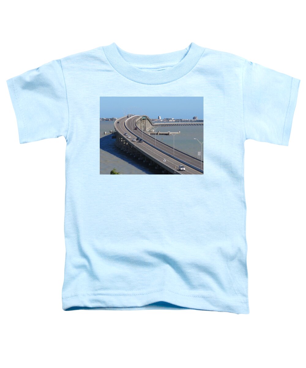 Texas Toddler T-Shirt featuring the photograph Queen Isabella Causeway by Keith Stokes