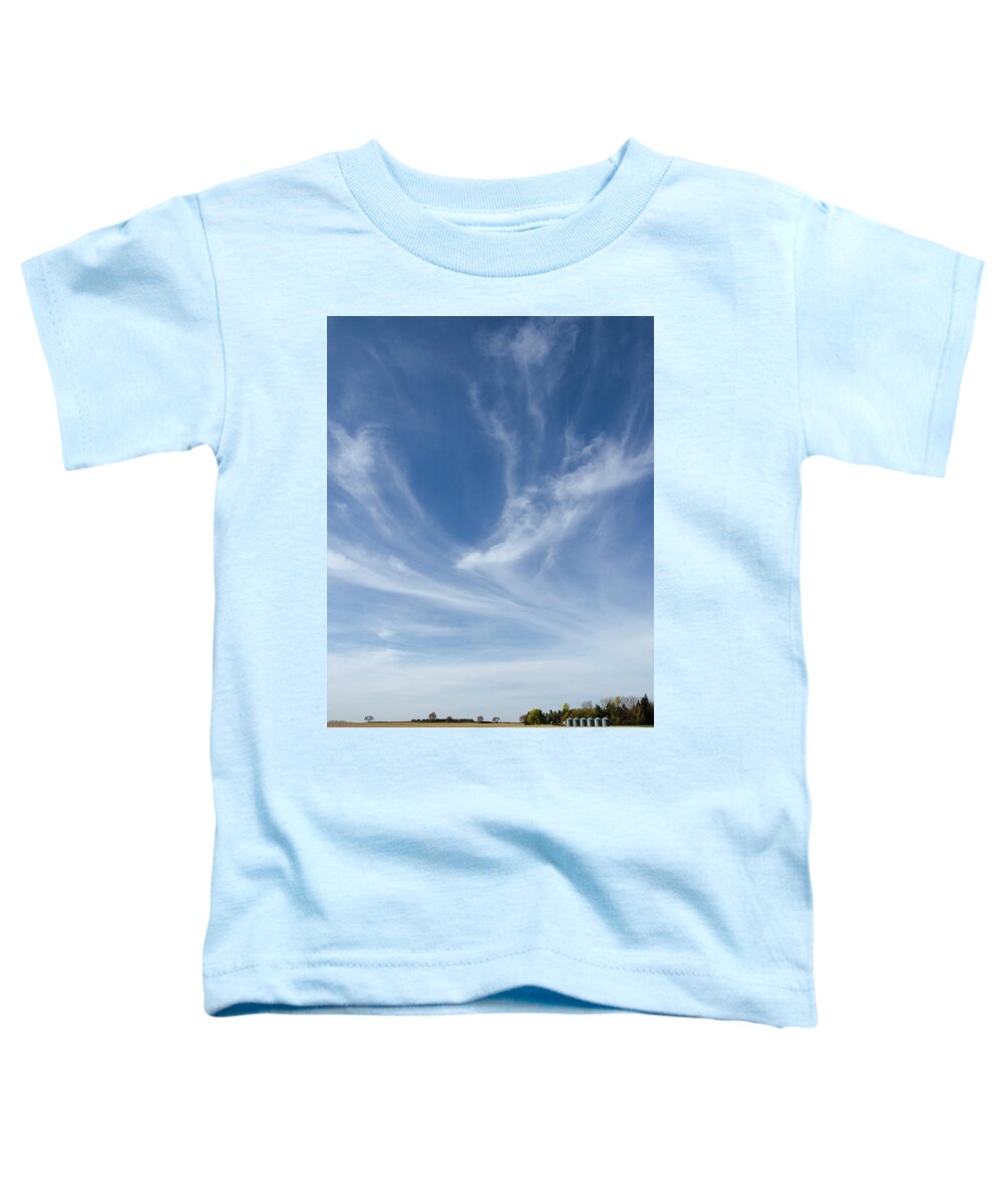 Farming Toddler T-Shirt featuring the photograph Reach For the Sky by Sandra Parlow