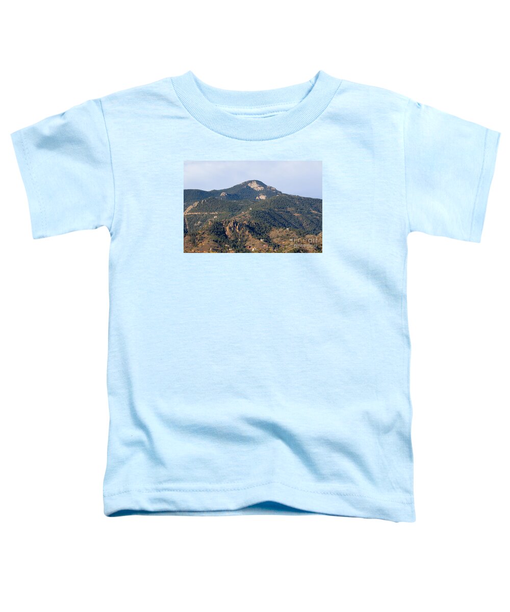 Red Mountain Toddler T-Shirt featuring the photograph Red Mountain in the foothills of Pikes Peak Colorado by Steven Krull
