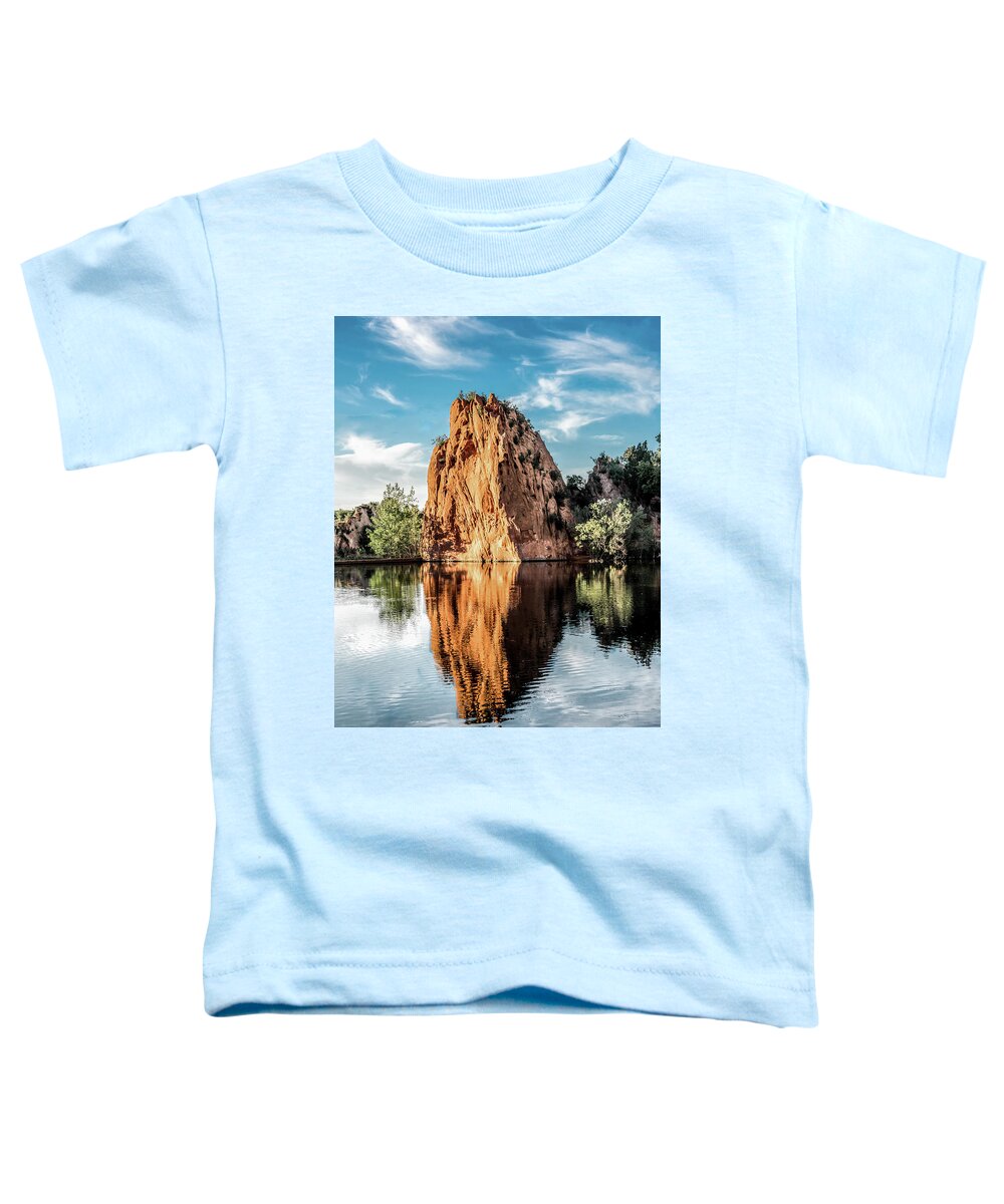 Landscape Toddler T-Shirt featuring the photograph Red Rock by Jaime Mercado