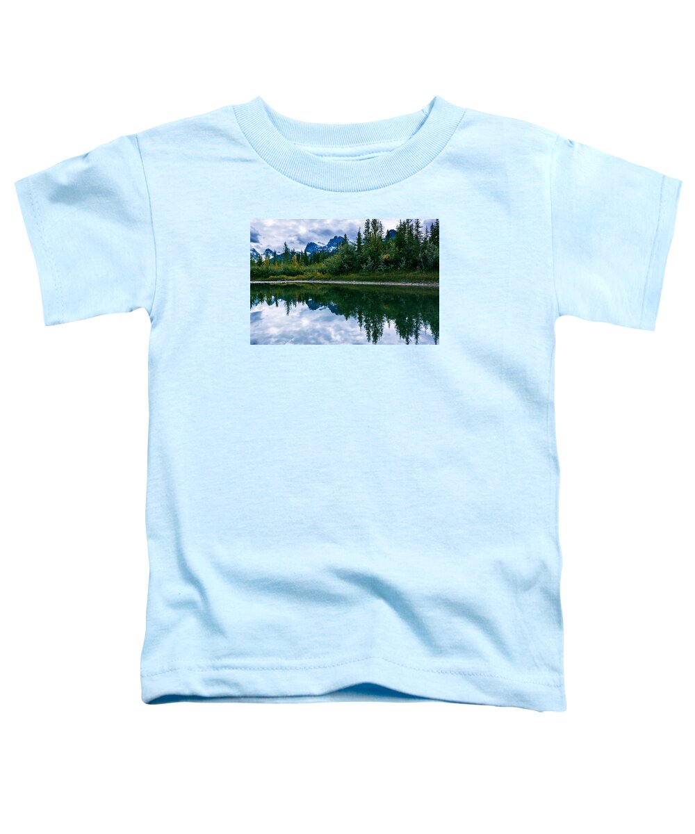 Mountain Toddler T-Shirt featuring the photograph Reflections by Nancy Guerin