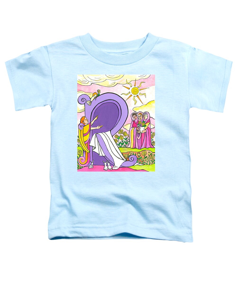 St. Joseph And Son Toddler T-Shirt featuring the painting Resurrection - MMRSU by Br Mickey McGrath OSFS