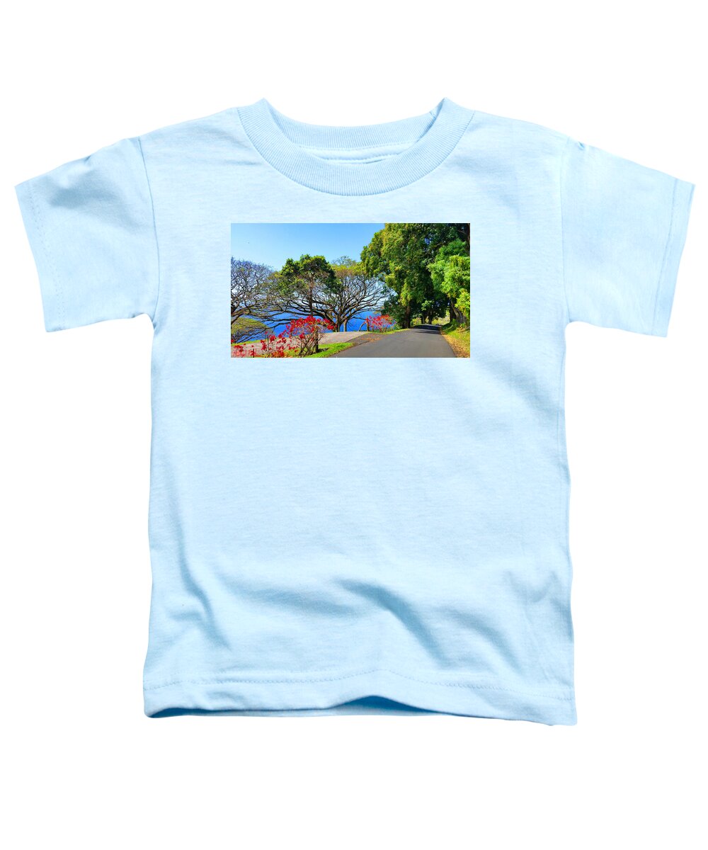 Maui Toddler T-Shirt featuring the photograph Road to Hana - Maui by Michael Rucker
