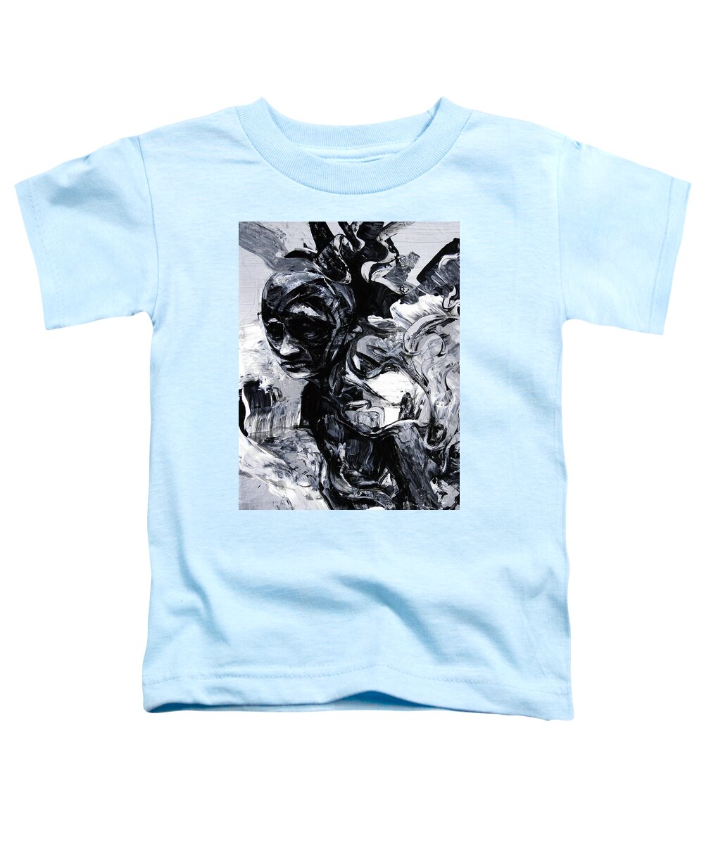 Sadness Toddler T-Shirt featuring the painting Sadness in All Men's Hearts by Jeff Klena