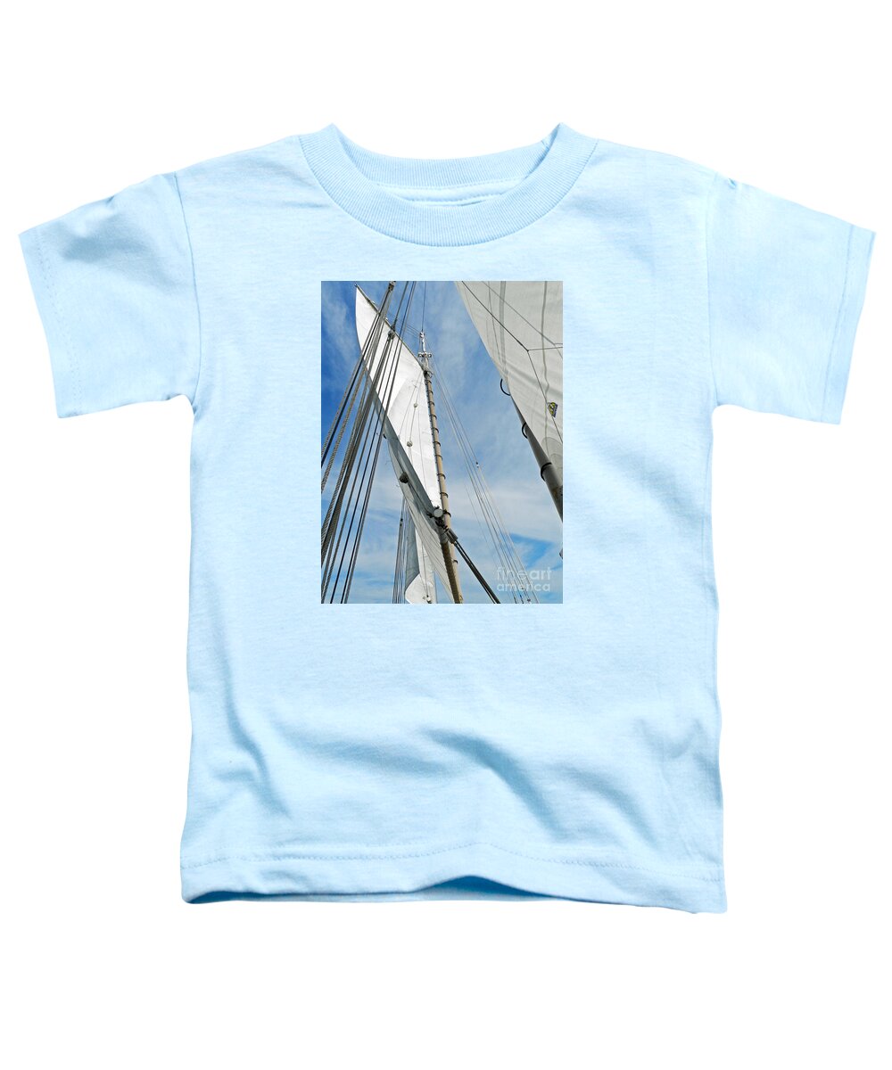 Sailboat Toddler T-Shirt featuring the photograph Sail Away by Deborah Ferree
