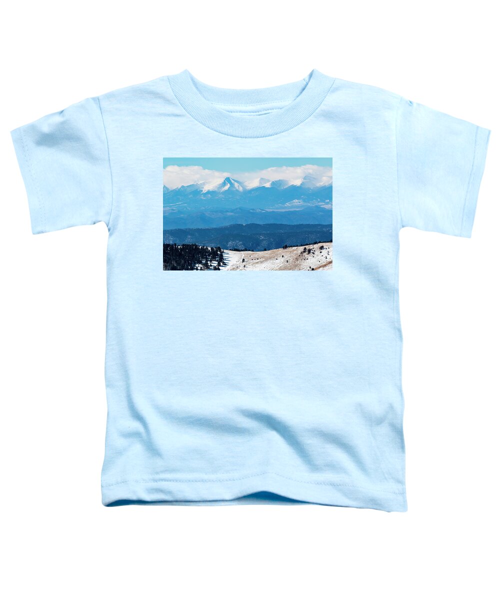 Sangre De Cristo Toddler T-Shirt featuring the photograph Sangre de Cristo Peaks in Winter by Steven Krull