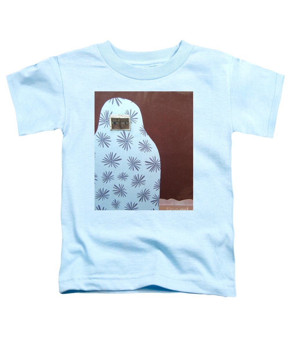 Woman Toddler T-Shirt featuring the mixed media Screen To The World by Debra Bretton Robinson