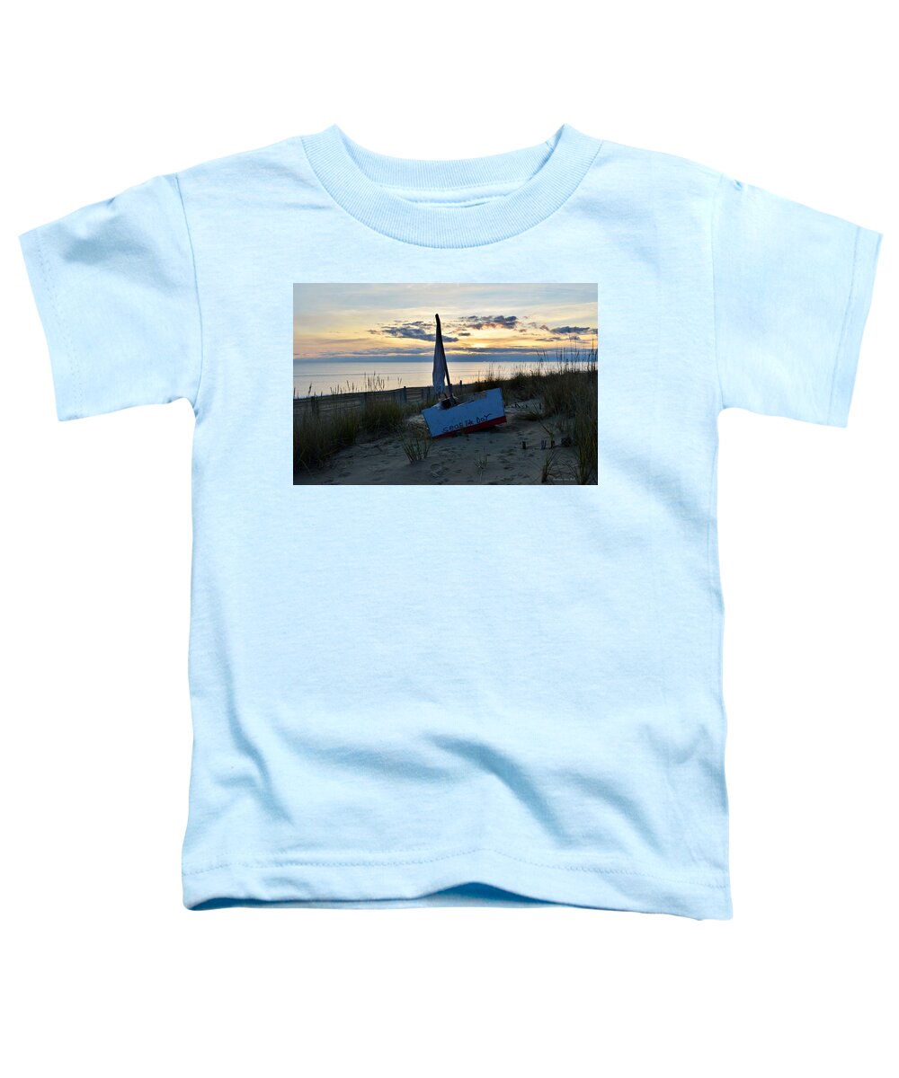 Obx Sunrise Toddler T-Shirt featuring the photograph Seas the Day by Barbara Ann Bell