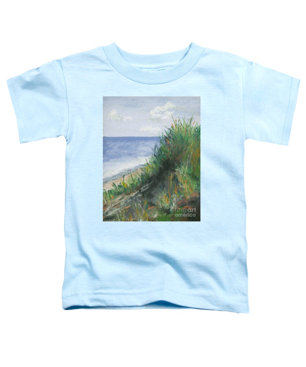 Ocean Toddler T-Shirt featuring the pastel Seaside by Ginny Neece