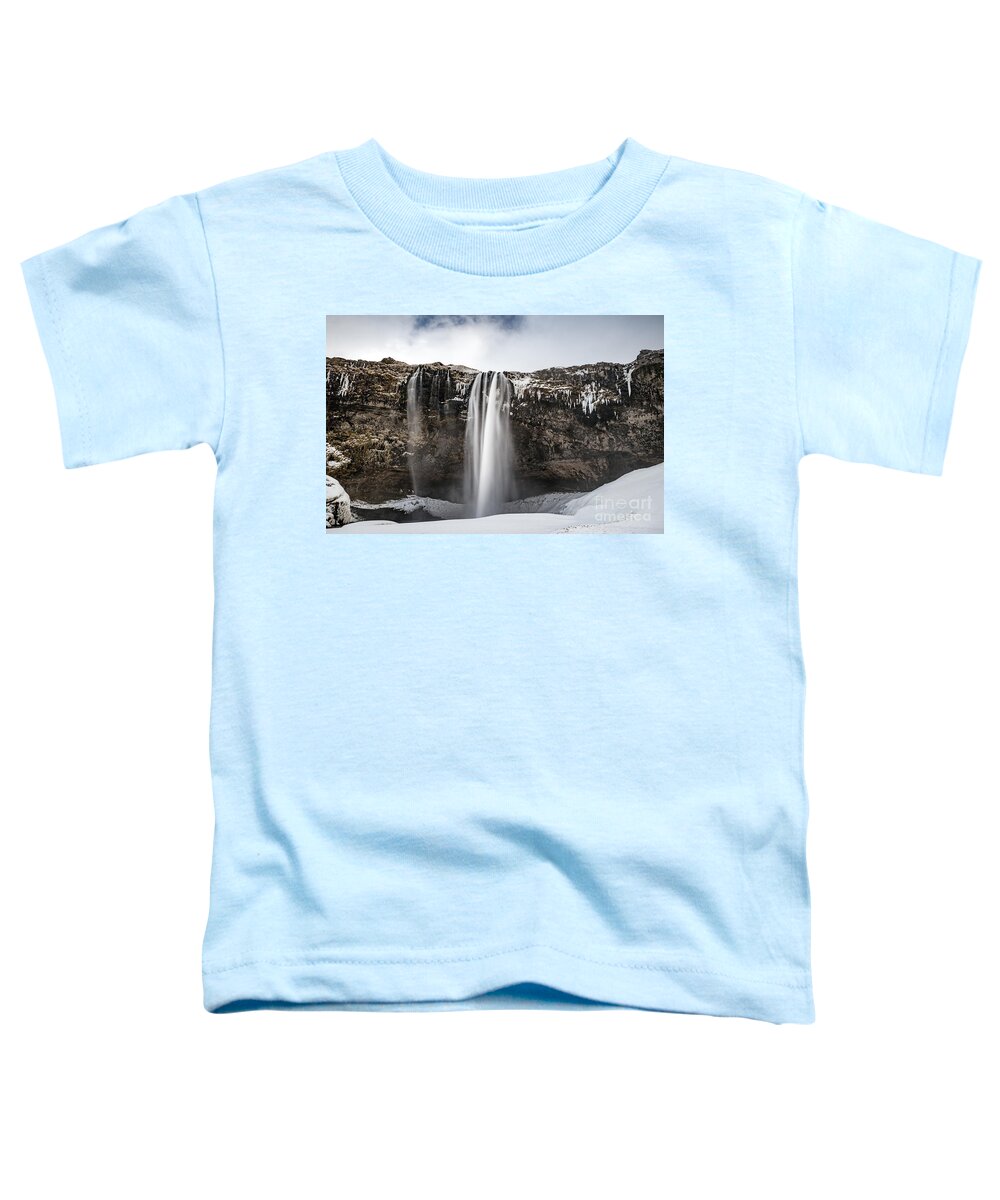 Amazing Toddler T-Shirt featuring the photograph Seljalandsfoss waterfall by Anna Om
