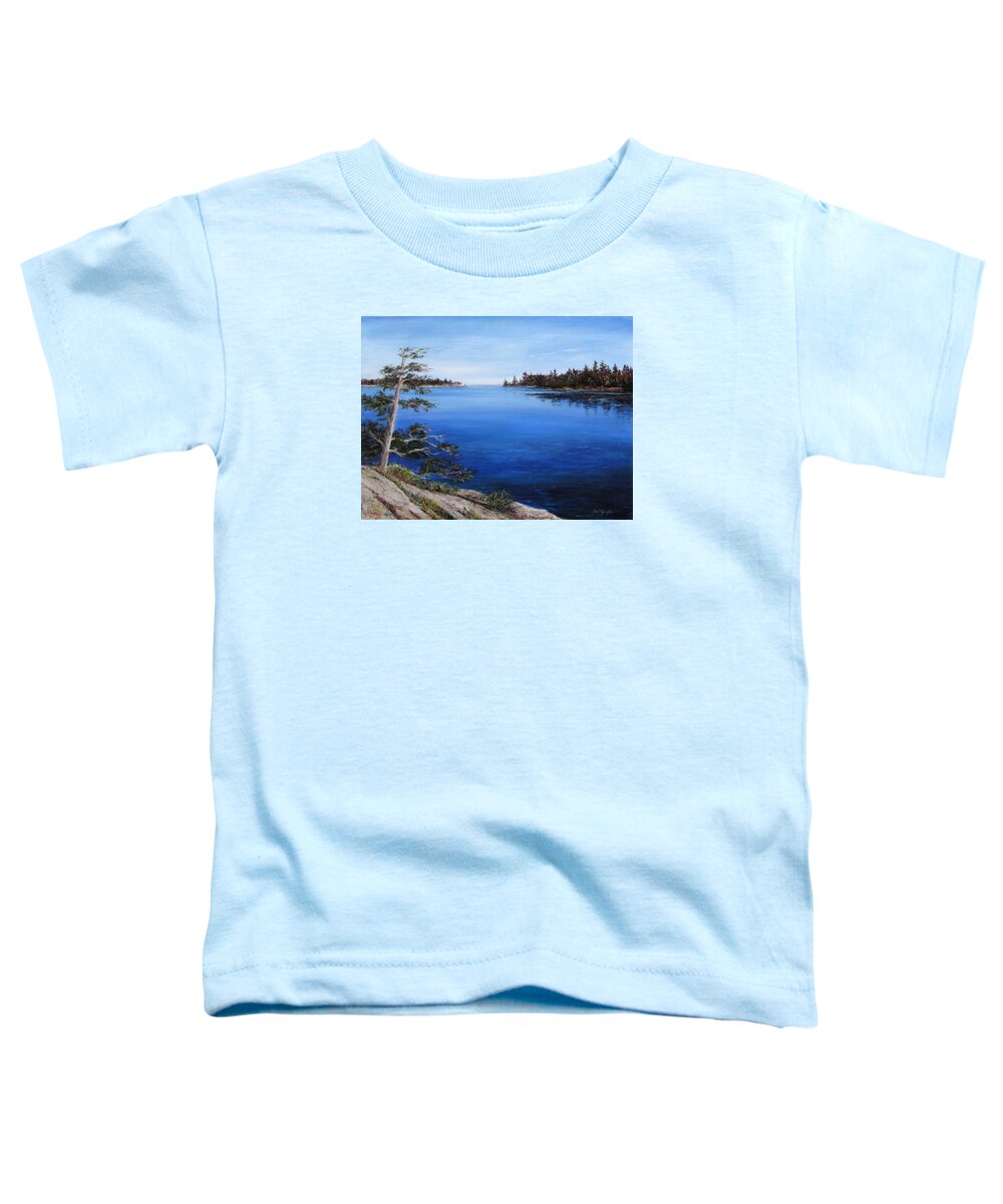 River Toddler T-Shirt featuring the painting Sentinel by Jan Byington