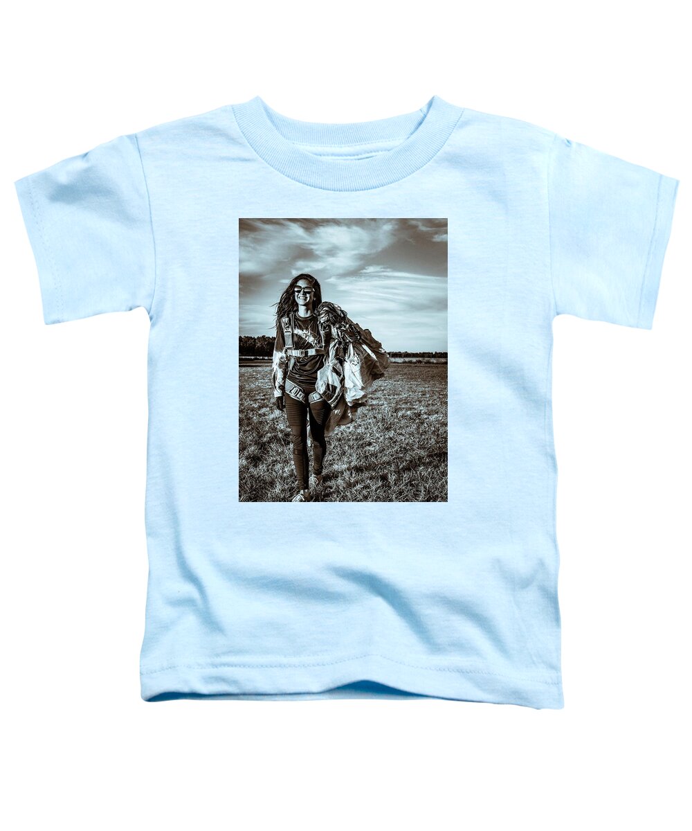 Sepia Toddler T-Shirt featuring the photograph Sepia Brooke by Larkin's Balcony Photography