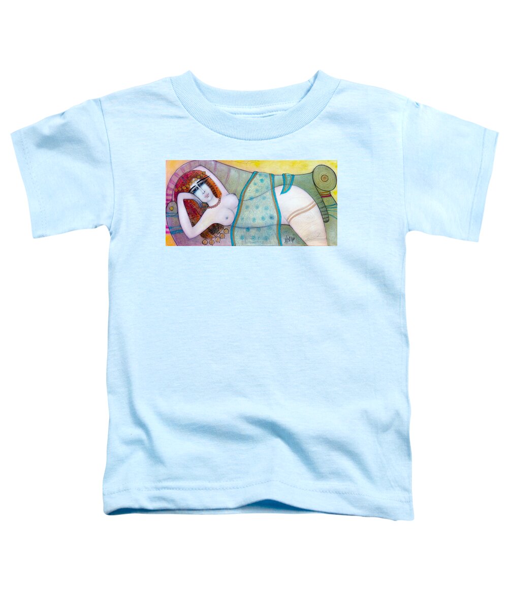 Albena Toddler T-Shirt featuring the painting Sheherazade by Albena Vatcheva