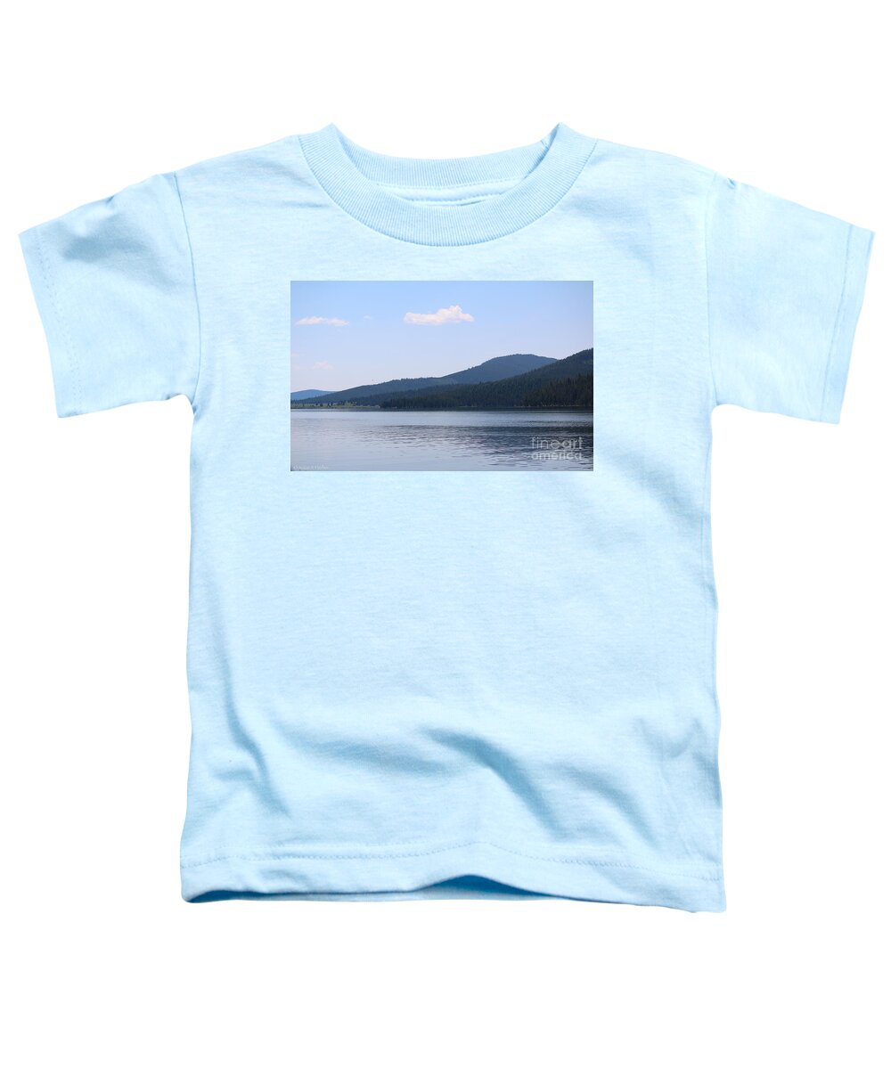 Gallatin Forest Toddler T-Shirt featuring the photograph Shoreline To Heaven by Susan Herber