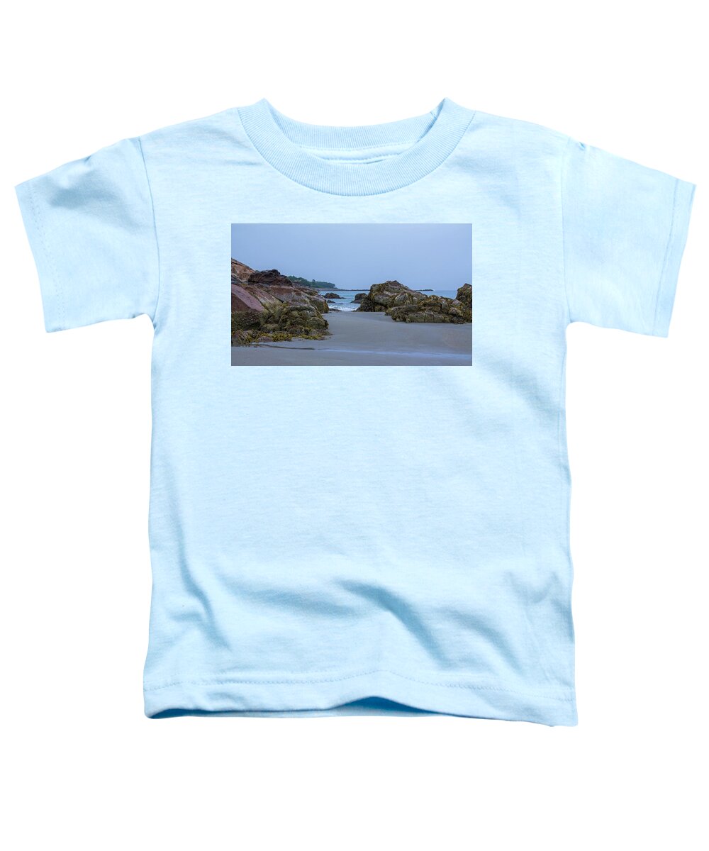 Overcast Toddler T-Shirt featuring the photograph Short Sands Beach York Maine 4 by Michael Saunders