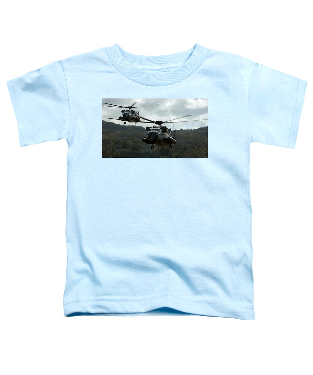Sikorsky Ch-53 Sea Stallion Toddler T-Shirt featuring the photograph Sikorsky CH-53 Sea Stallion by Jackie Russo