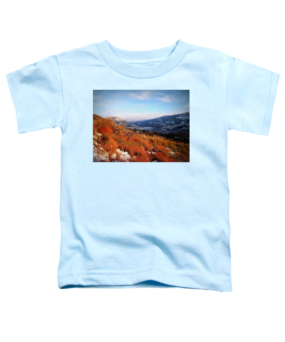 Silverwood Lake Toddler T-Shirt featuring the photograph Silverwood Lake - California by Glenn McCarthy Art and Photography
